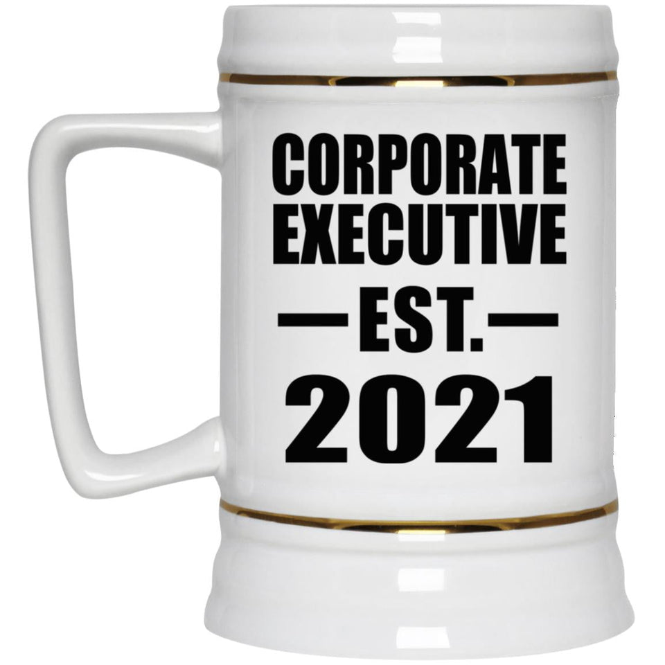Corporate Executive Established EST. 2021 - Beer Stein