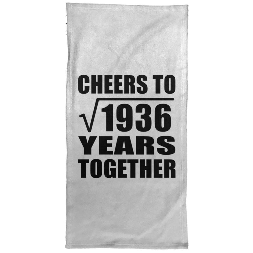 44th Anniversary Cheers To Square Root of 1936 Years Together - Hand Towel
