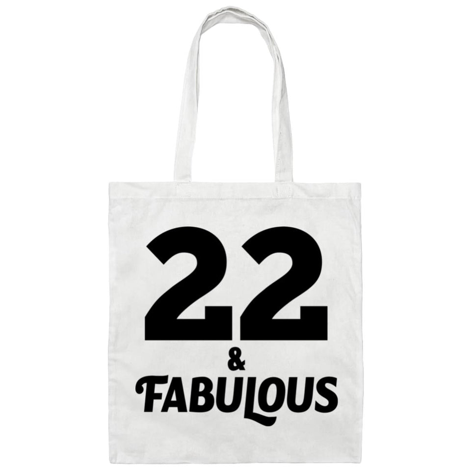 22nd Birthday 22 & Fabulous - Tote Bag White
