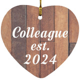 Colleague Established Est. 2024 - Heart Ornament E
