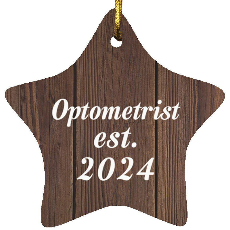 Optometrist Established Est. 2024 - Star Ornament D