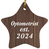 Optometrist Established Est. 2024 - Star Ornament D