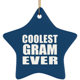 Coolest Gram Ever - Star Ornament
