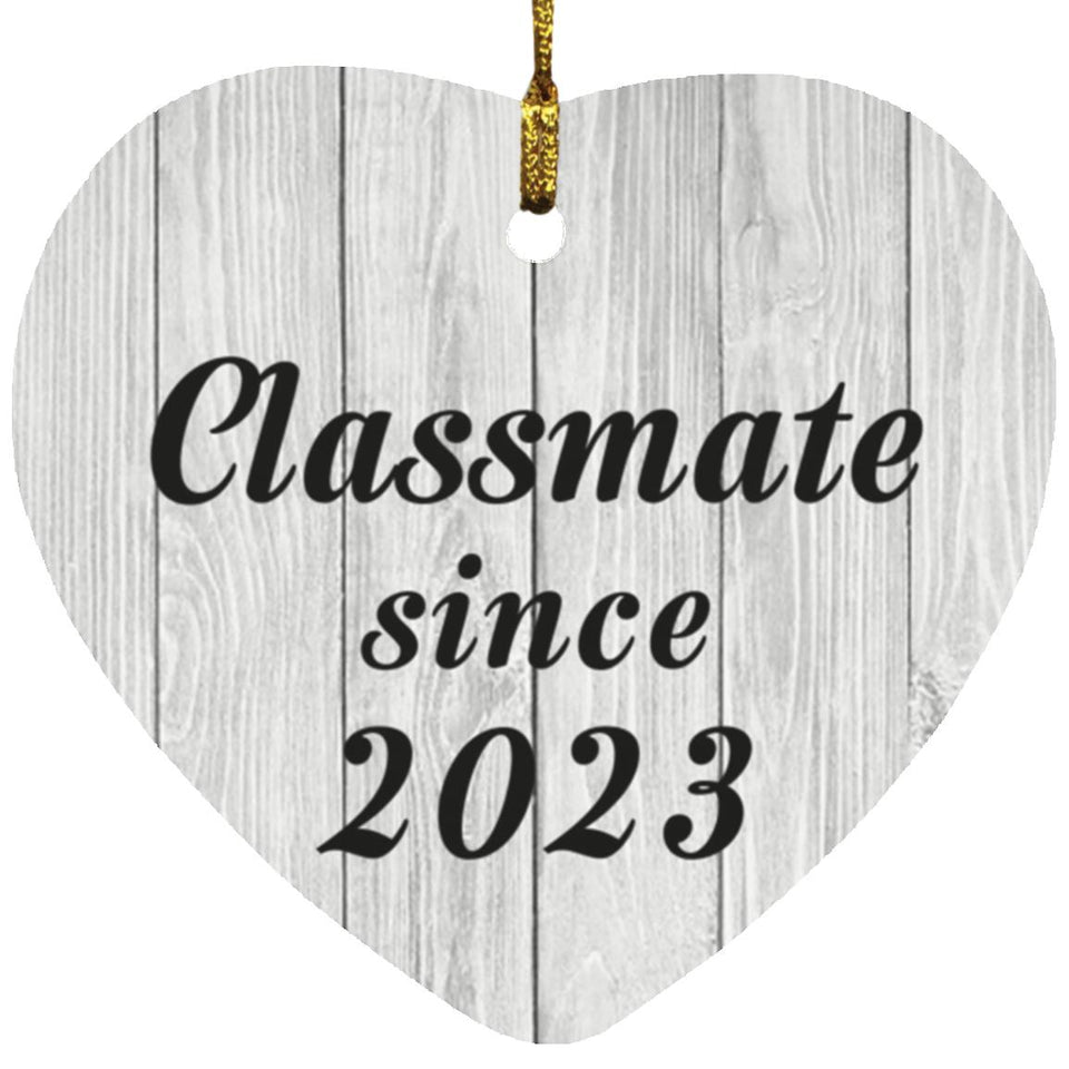 Classmate Since 2023 - Heart Ornament F