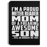 Proud Meter Reader Mom Of Awesome Son - Canvas Portrait