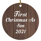 First Christmas As Son 2021 - Circle Ornament D