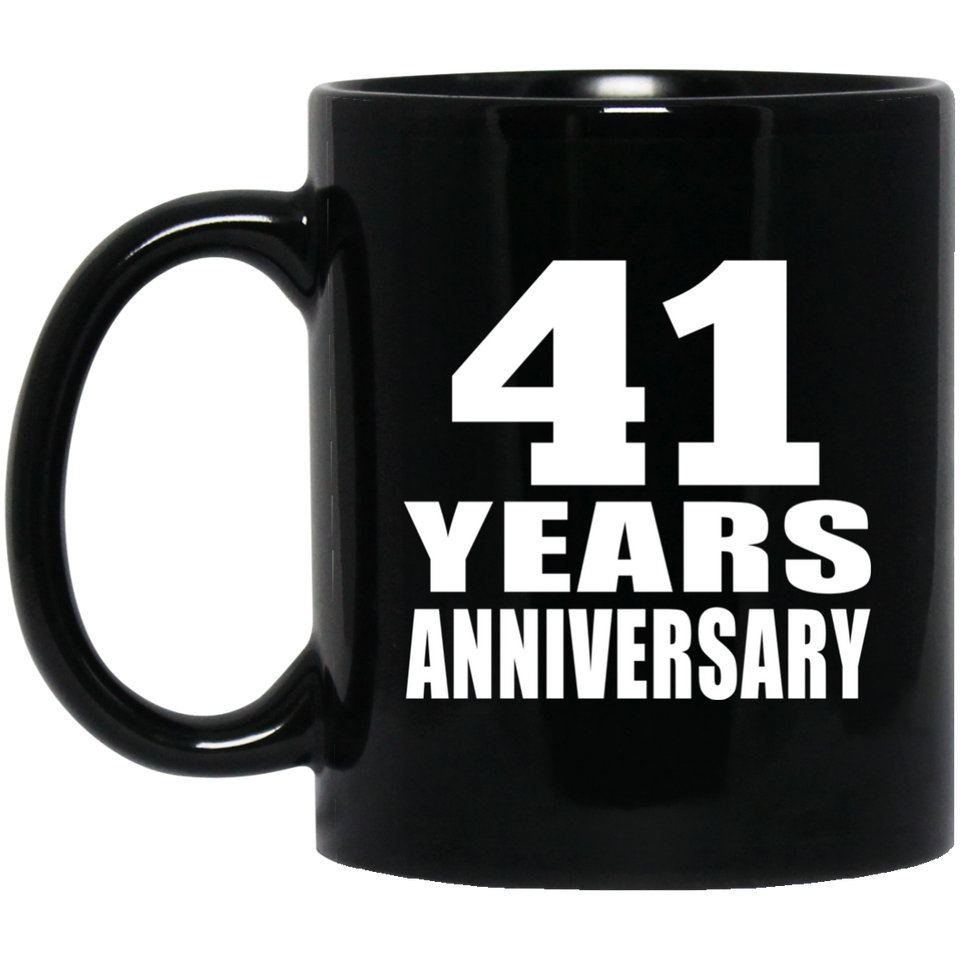 41st Anniversary 41 Years - 11 Oz Coffee Mug Black