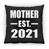 Mother Established EST. 2021 - Throw Pillow Black