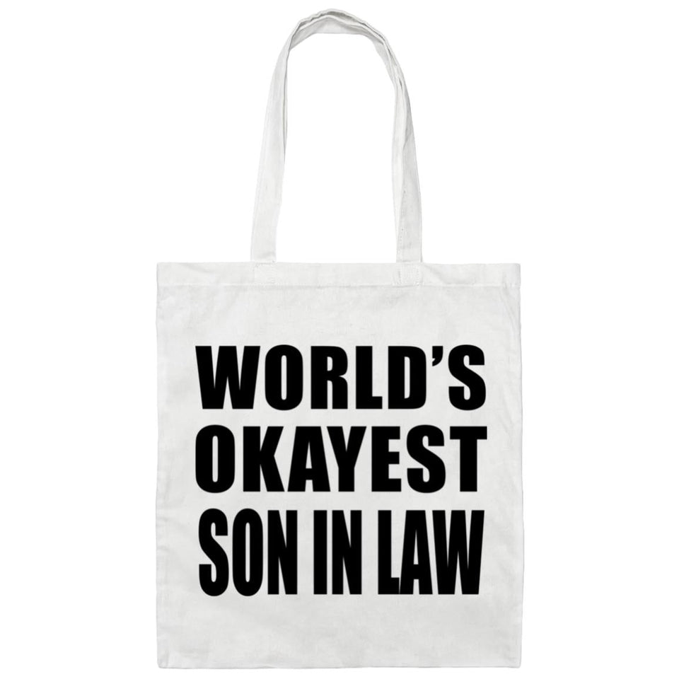 World's Okayest Son In Law - Tote Bag White