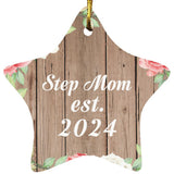 Step Mom Established Est. 2024 - Star Ornament B