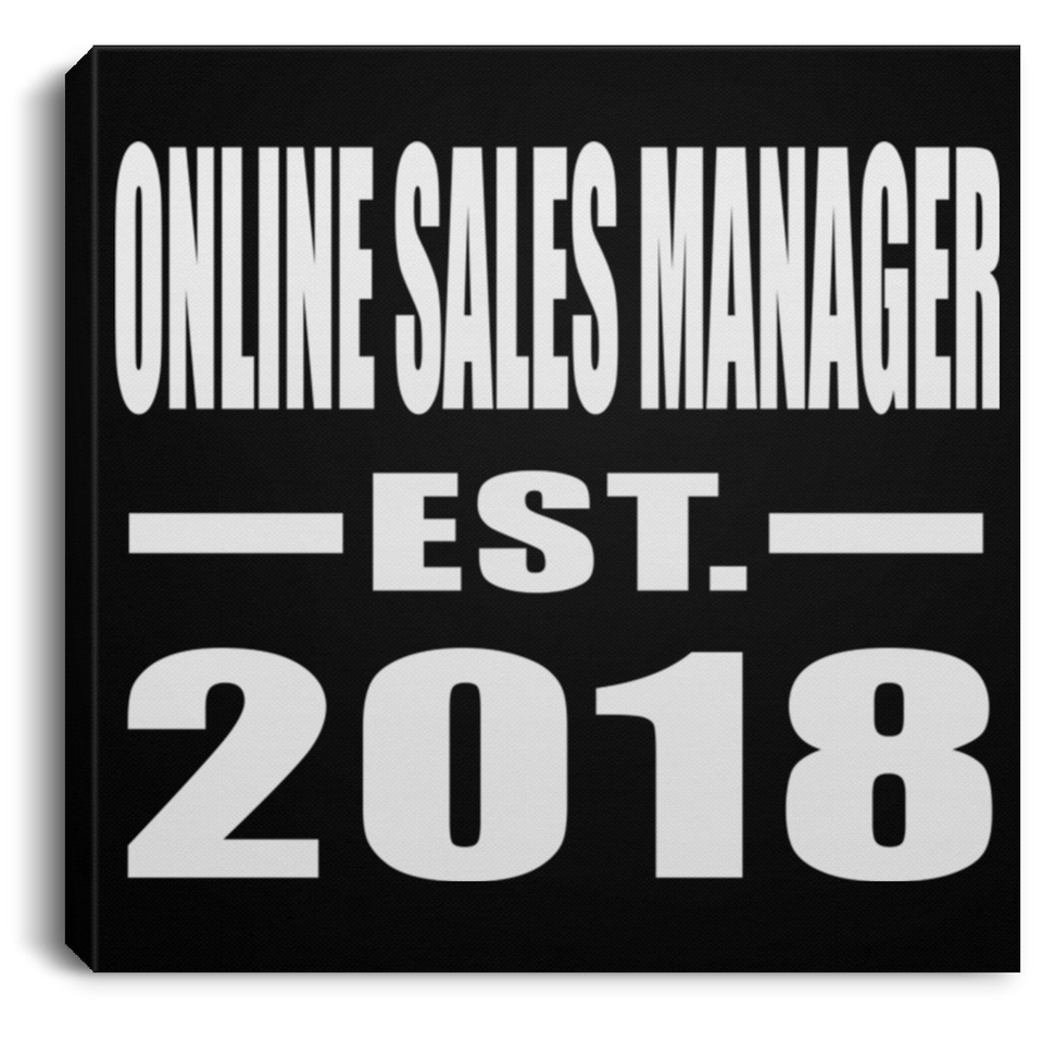 Online Sales Manager Established EST. 2018 - Canvas Square
