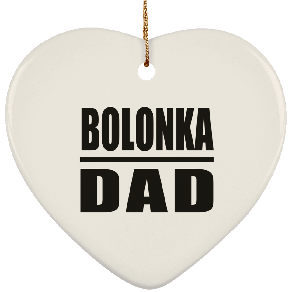 Bolonka Dad - Heart Ornament