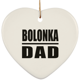 Bolonka Dad - Heart Ornament