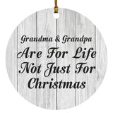 Daughter In Law Is For Life Not Just For Christmas - Circle Ornament F