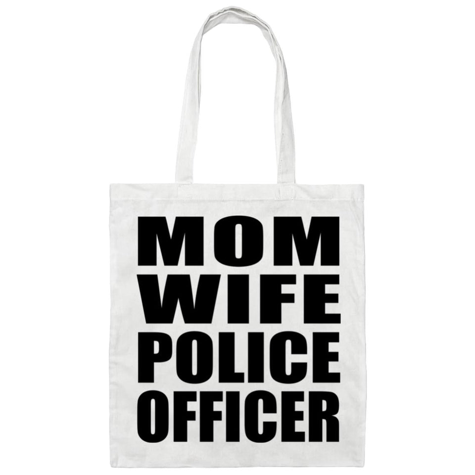 Mom Wife Police Officer - Tote Bag White