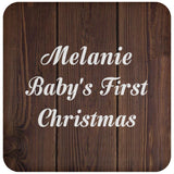 Melanie Baby's First Christmas - Drink Coaster D