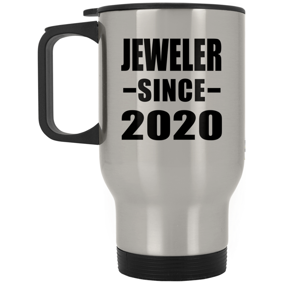 Jeweler Since 2020 - Silver Travel Mug