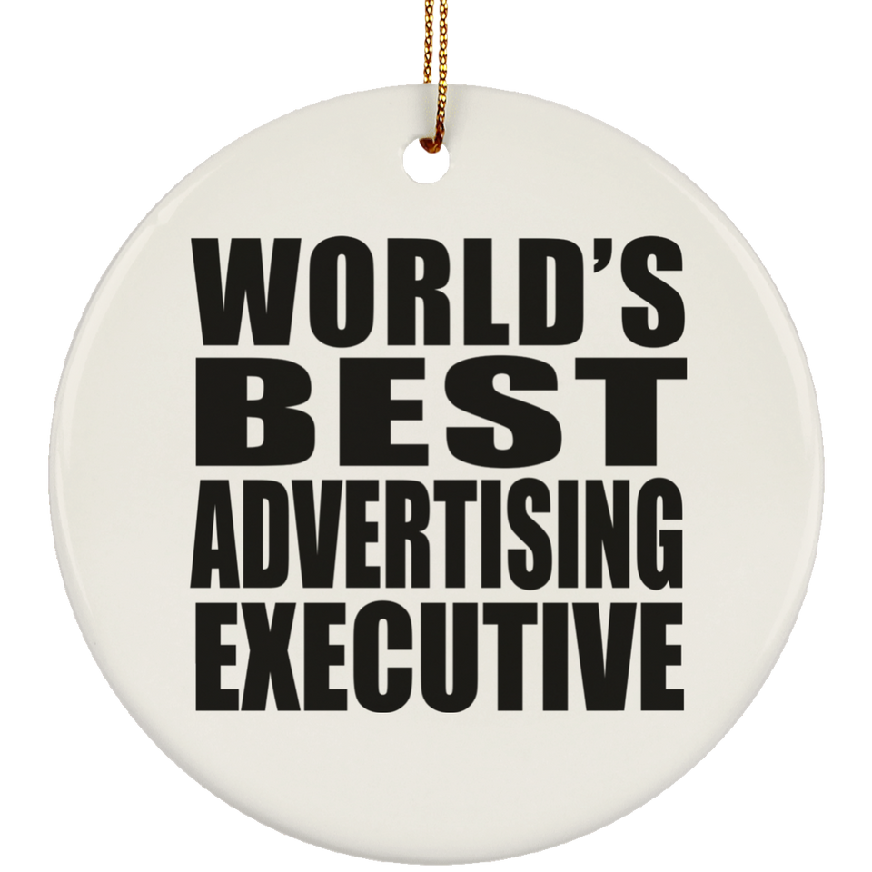 World's Best Advertising Executive - Circle Ornament