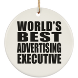 World's Best Advertising Executive - Circle Ornament