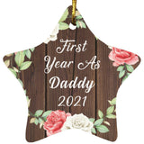 First Year As Daddy 2021 - Star Ornament A