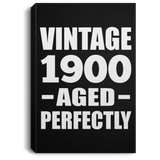 124th Birthday Vintage 1900 Aged Perfectly - Canvas Portrait