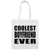 Coolest Boyfriend Ever - Tote Bag White