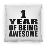 1st Birthday 1 Year Of Being Awesome - Throw Pillow