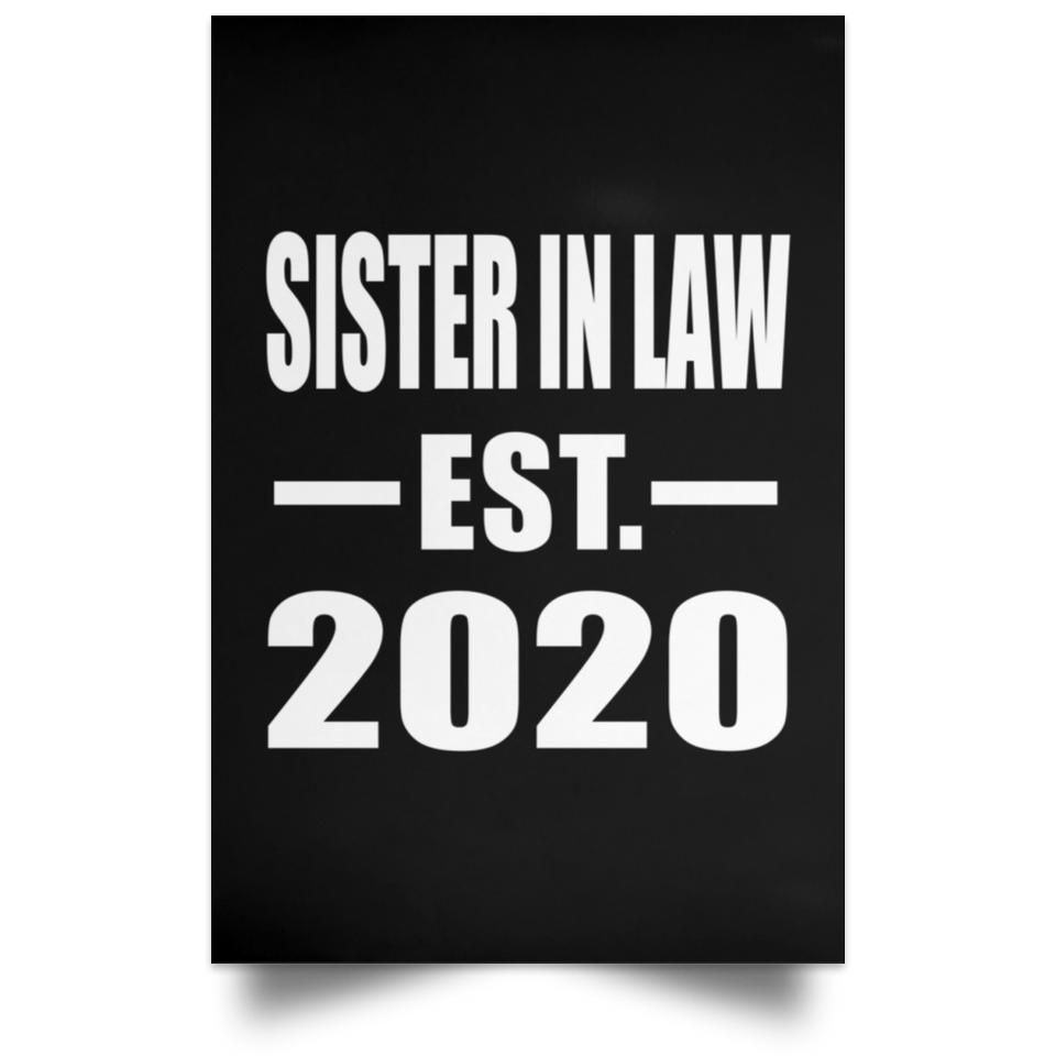 Sister In Law Established EST. 2020 - Poster Portrait