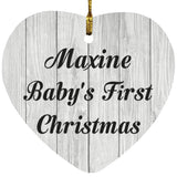 Maxine Baby's First Christmas - Heart Ornament F