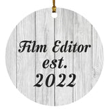 Film Editor Established Est. 2022 - Circle Ornament F