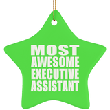 Most Awesome Executive Assistant - Star Ornament