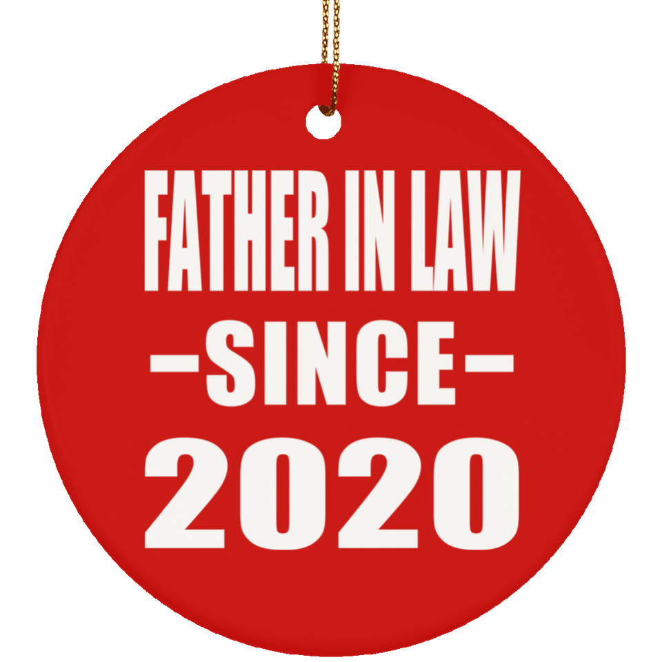 Father In Law Since 2020 - Circle Ornament