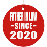 Father In Law Since 2020 - Circle Ornament