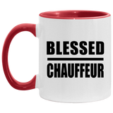 Blessed Chauffeur - 11oz Accent Mug Red