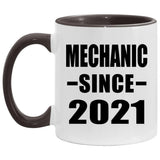 Mechanic Since 2021 - 11oz Accent Mug Black