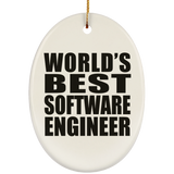 World's Best Software Engineer - Oval Ornament