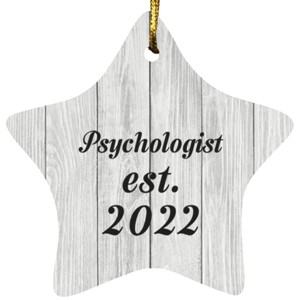 Psychologist Established Est. 2022 - Star Ornament F