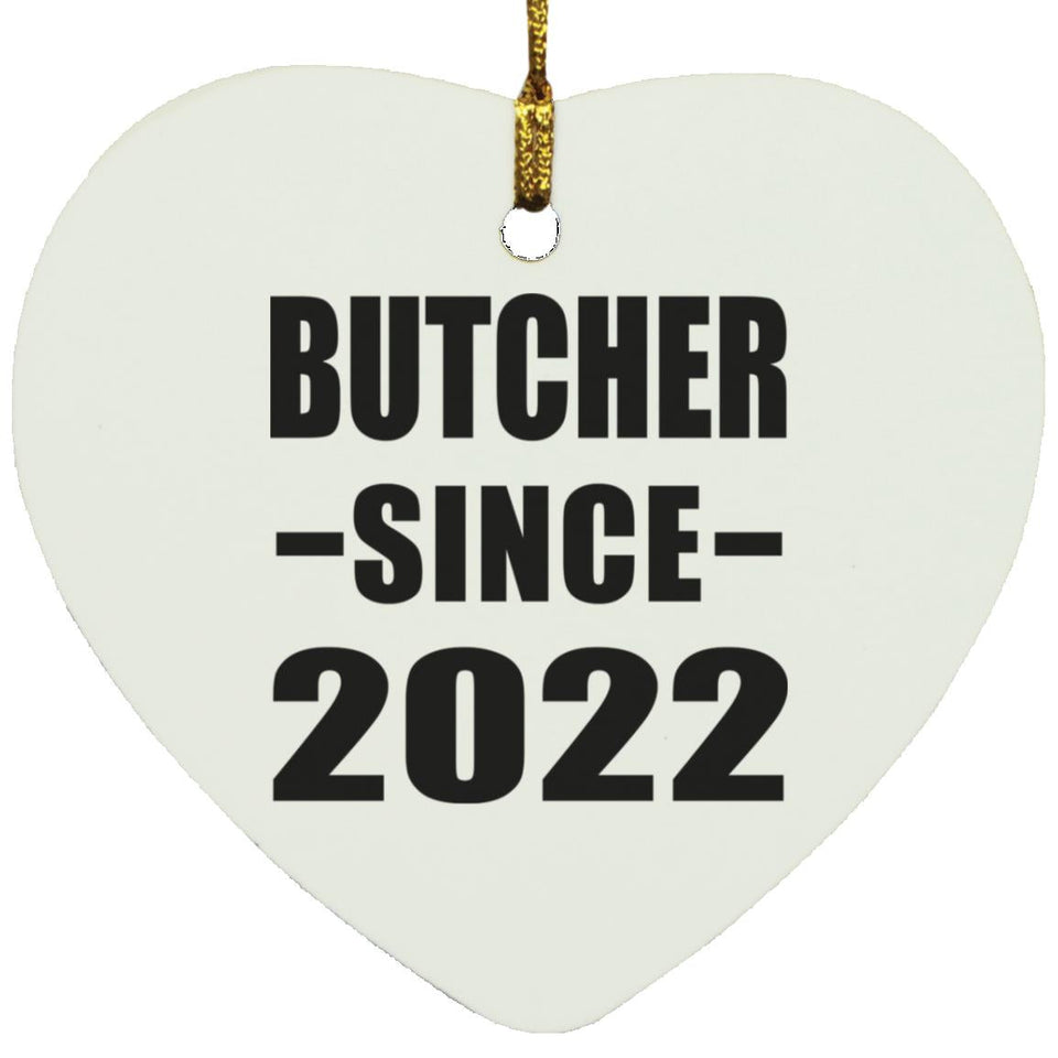 Butcher Since 2022 - Heart Ornament