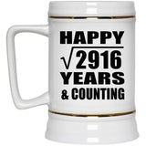 Happy 54th Anniversary Square Root of 2916 Years & Counting - Beer Stein