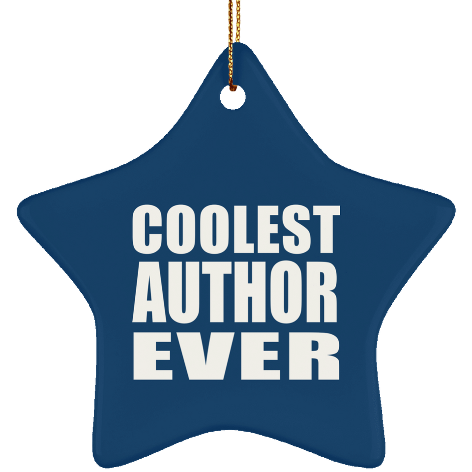 Coolest Author Ever - Star Ornament