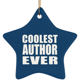 Coolest Author Ever - Star Ornament