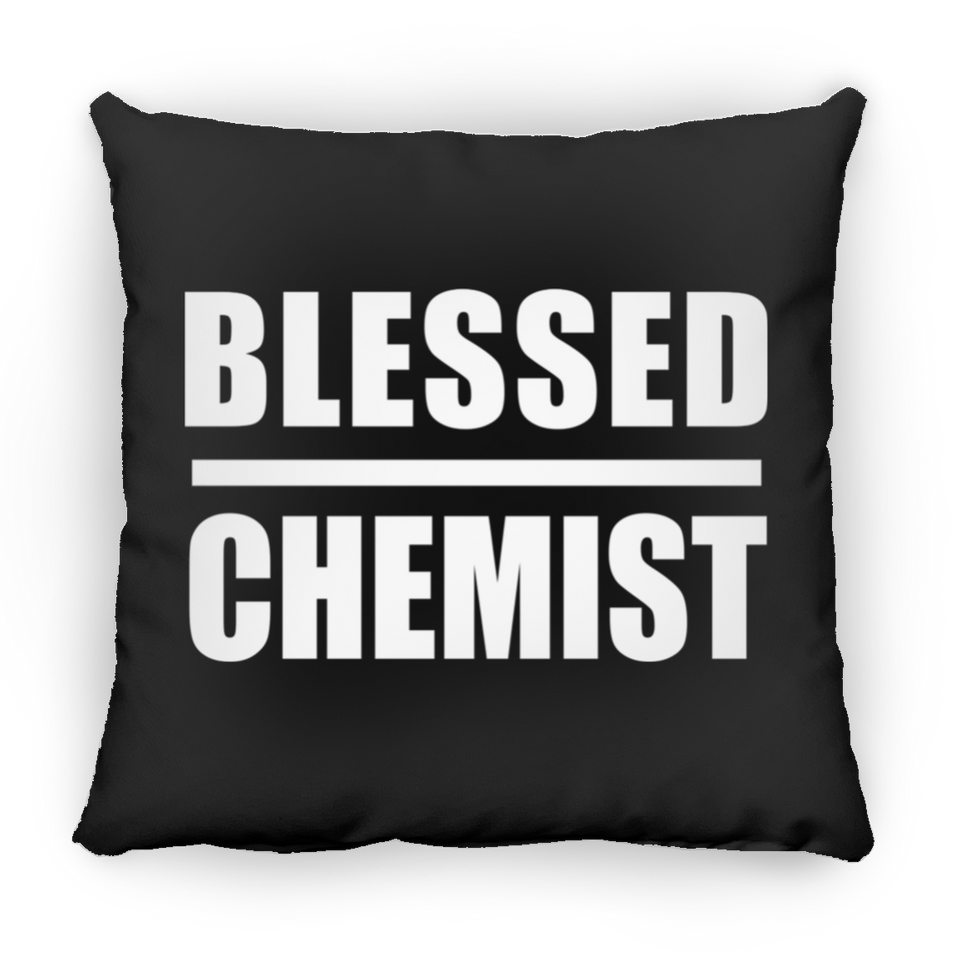 Blessed Chemist - Throw Pillow Black
