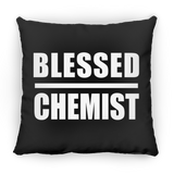 Blessed Chemist - Throw Pillow Black