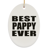 Best Pappy Ever - Oval Ornament