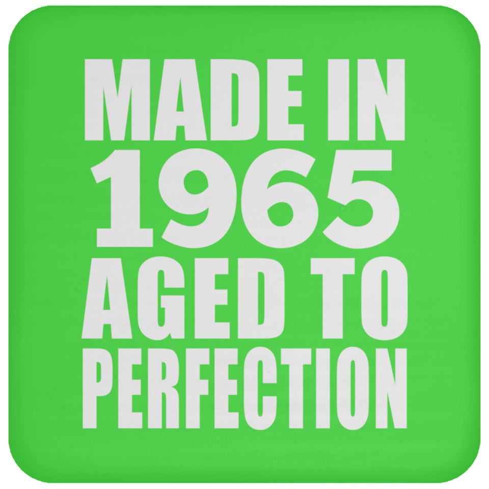 59th Birthday Made In 1965 Aged to Perfection - Drink Coaster