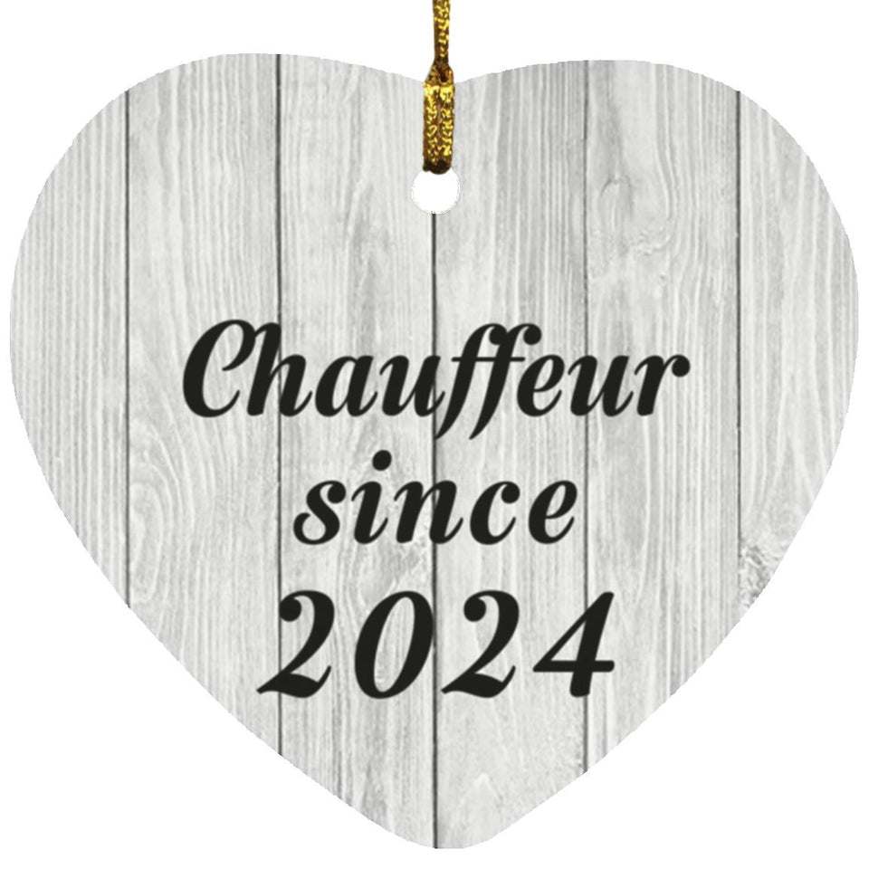 Chauffeur Since 2024 - Heart Ornament F
