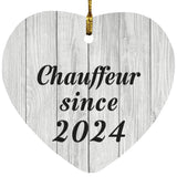 Chauffeur Since 2024 - Heart Ornament F