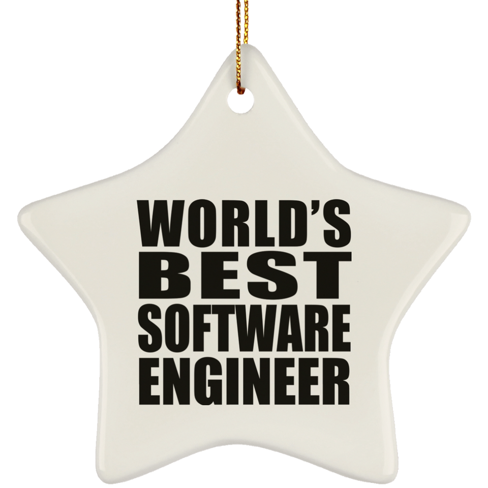 World's Best Software Engineer - Star Ornament