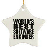 World's Best Software Engineer - Star Ornament
