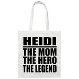 Heidi The Mom The Hero The Legend - Tote Bag White